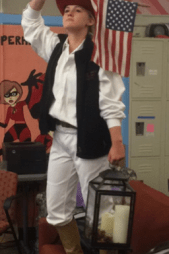 Paul Revere makes a visit from history